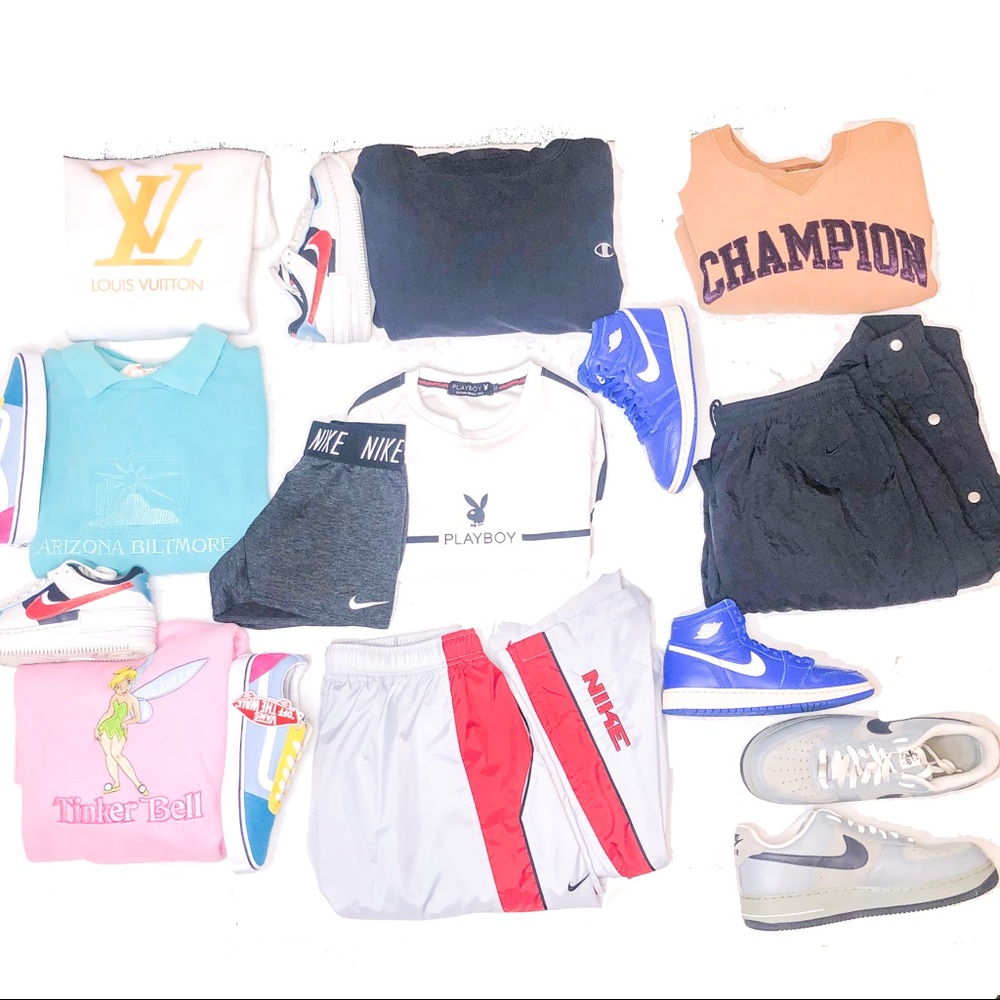 CHAMPION, NIKE, VINTAGE, VANS, JORDAN, ETC